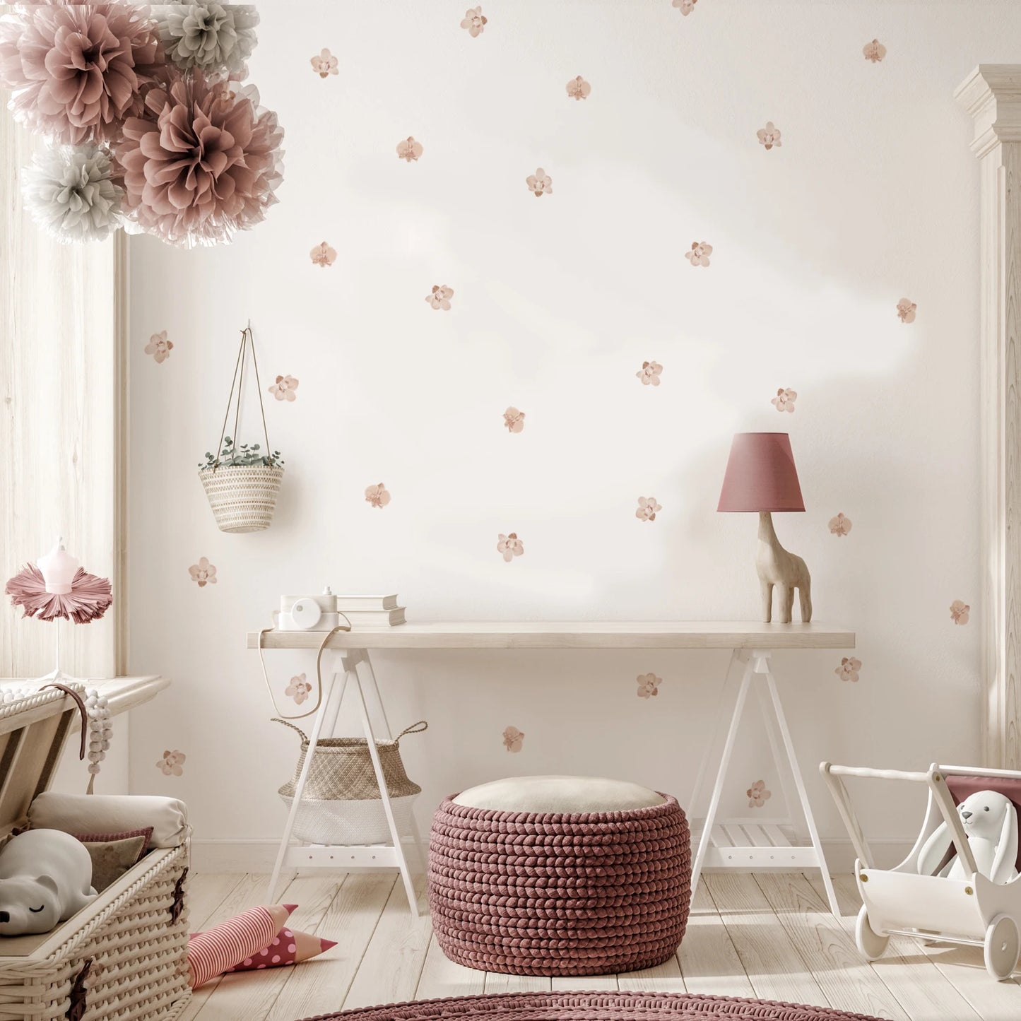 Boho Flowers Wall  Stickers