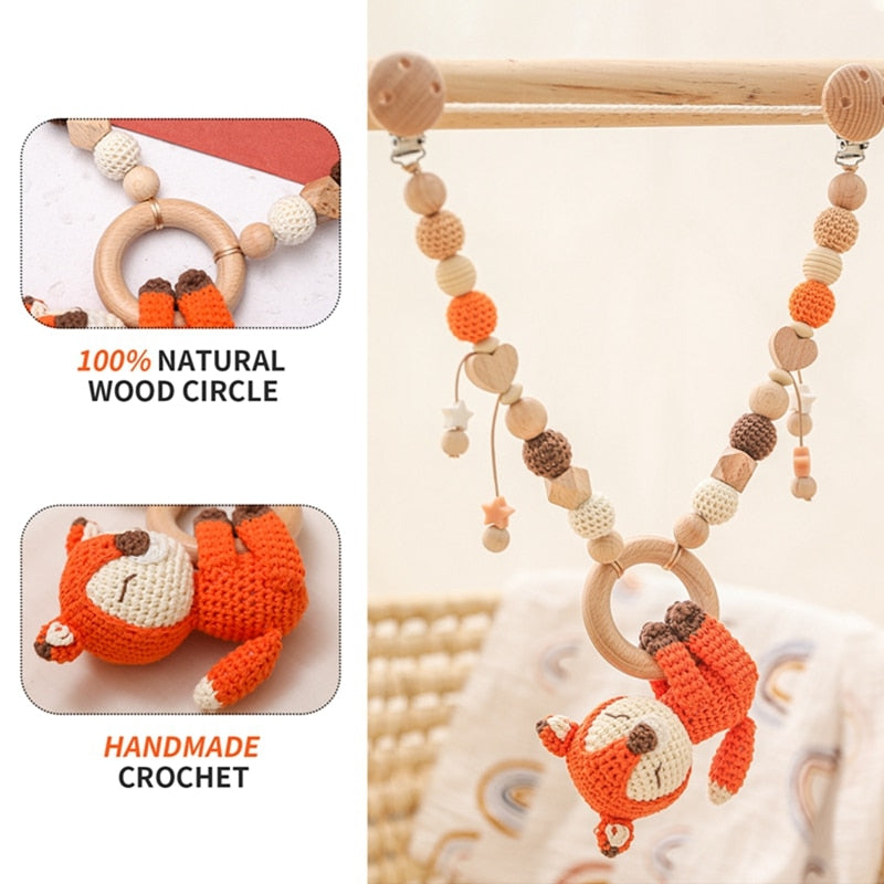 Wood Toys Fox Hanging Rattles