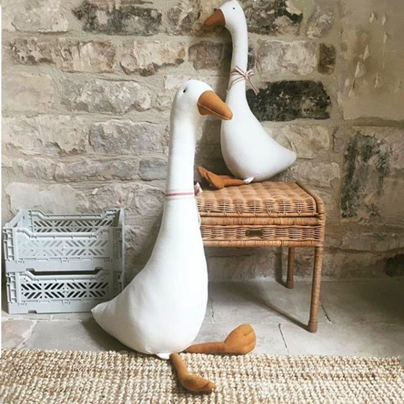 White Goose Toy For Bedroom Kids