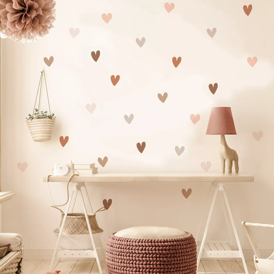 Boho Hearts Creative Wall Stickers