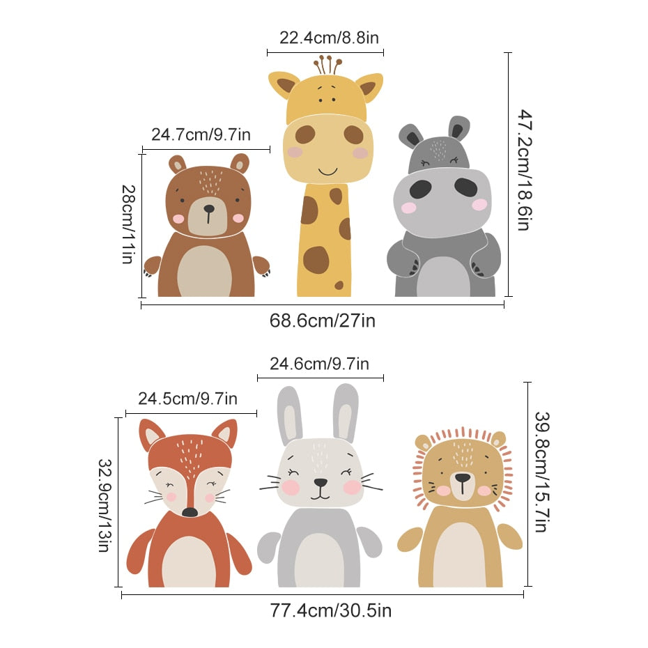 Wall Sticker Woodland Animals