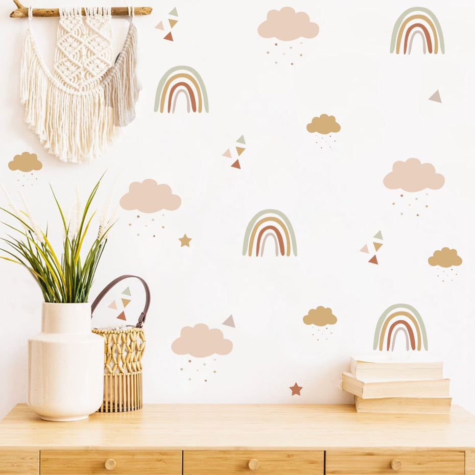 Wall Stickers Rainbows Clouds