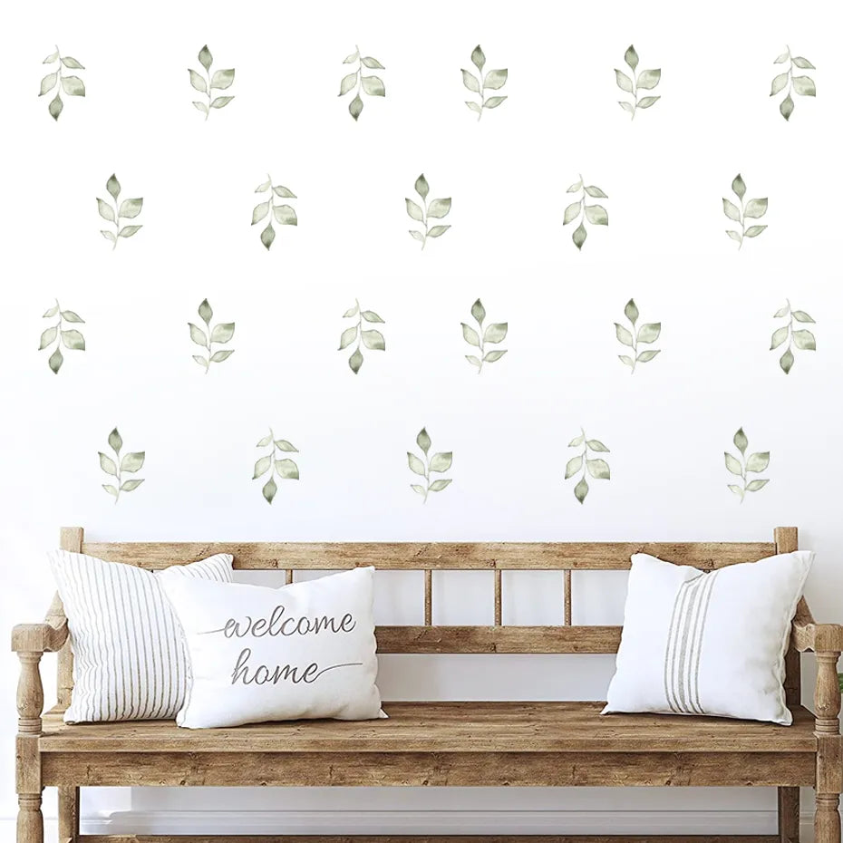 Green Leaf Wall Stickers