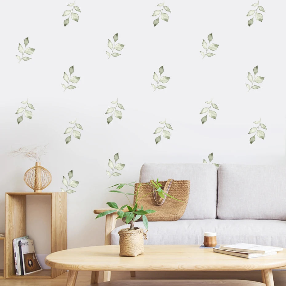 Green Leaf Wall Stickers