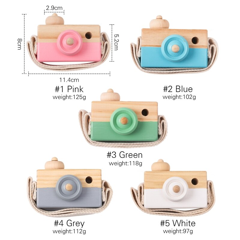 Personalized Wooden Baby Camera Toys For Bedroom