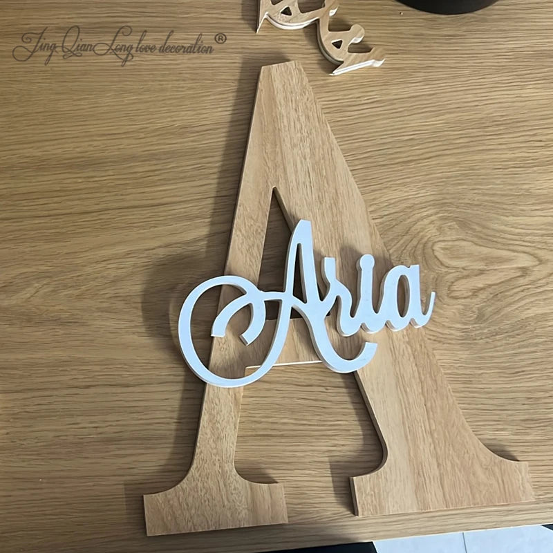 Wooden Name Decor For Bedroom