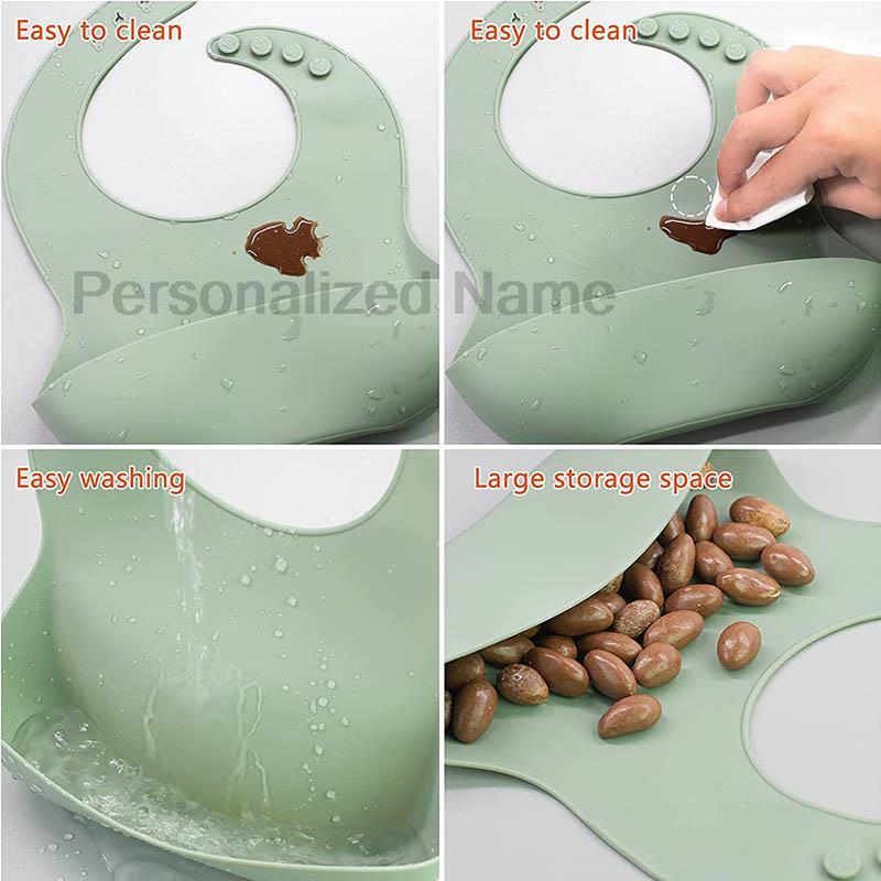 Personolized Silicone Baby Bib For Babies Tableware