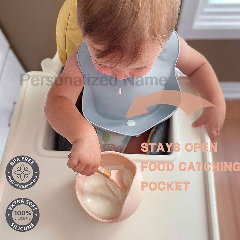 Personolized Silicone Baby Bib For Babies Tableware