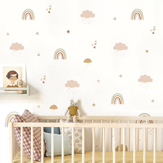 Wall Stickers Rainbows Clouds