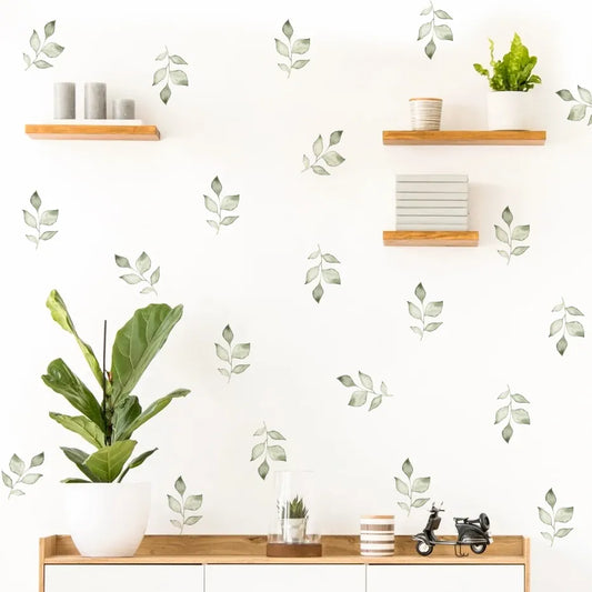 Green Leaf Wall Stickers