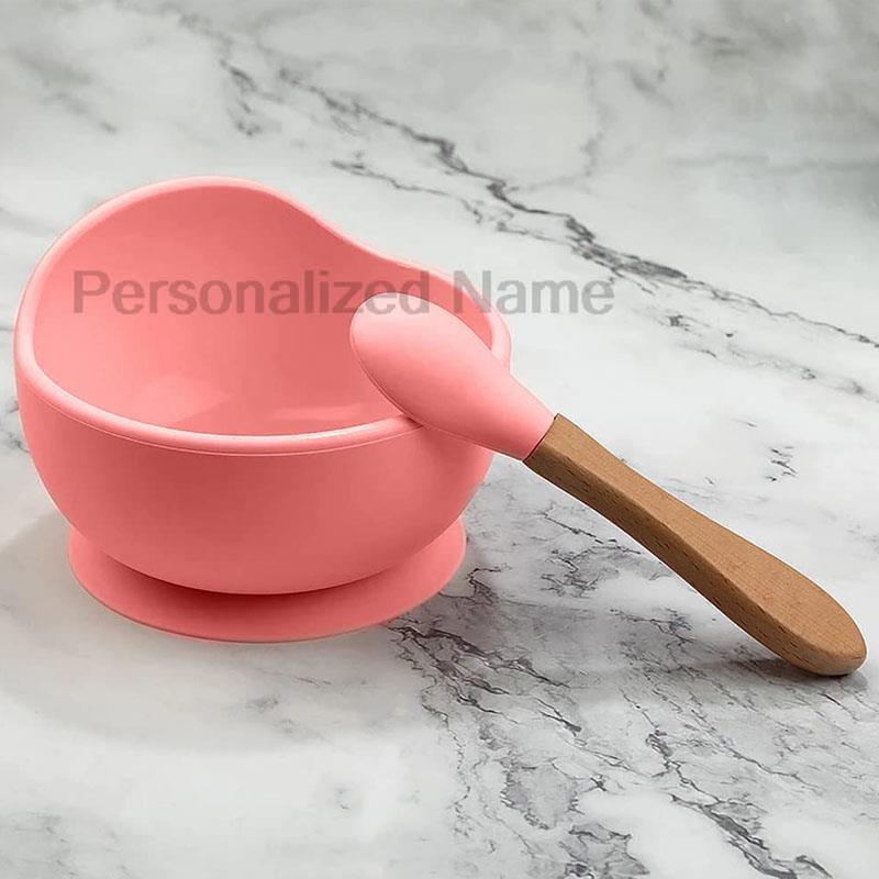 Set Personalized Silicone Tableware For Kids