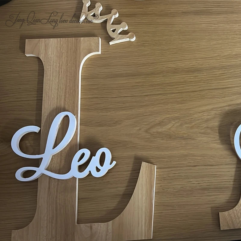 Wooden Name Decor For Bedroom