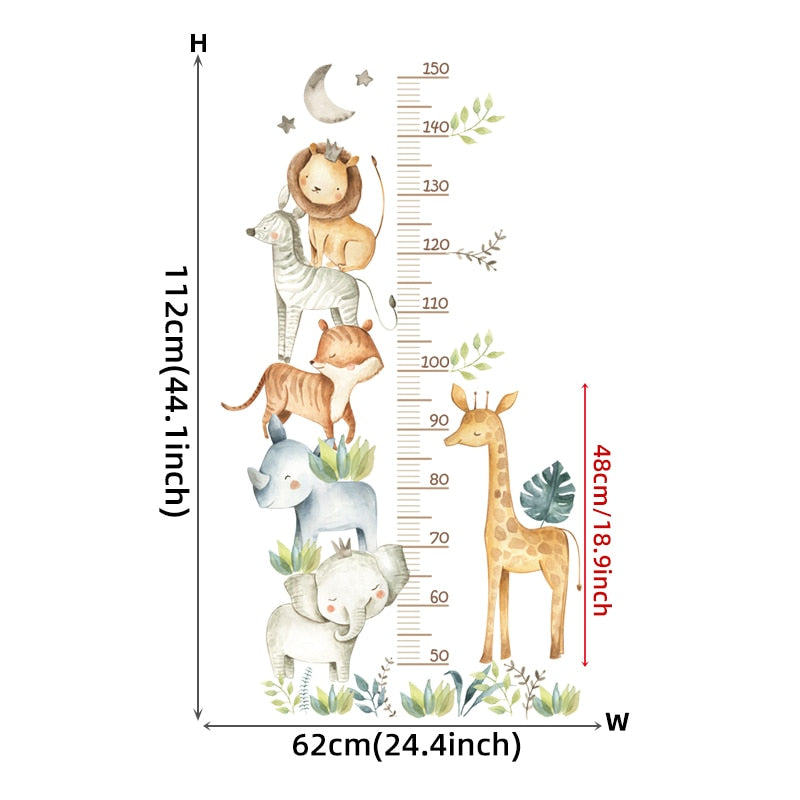 Wall Sticker Height Growth Chart