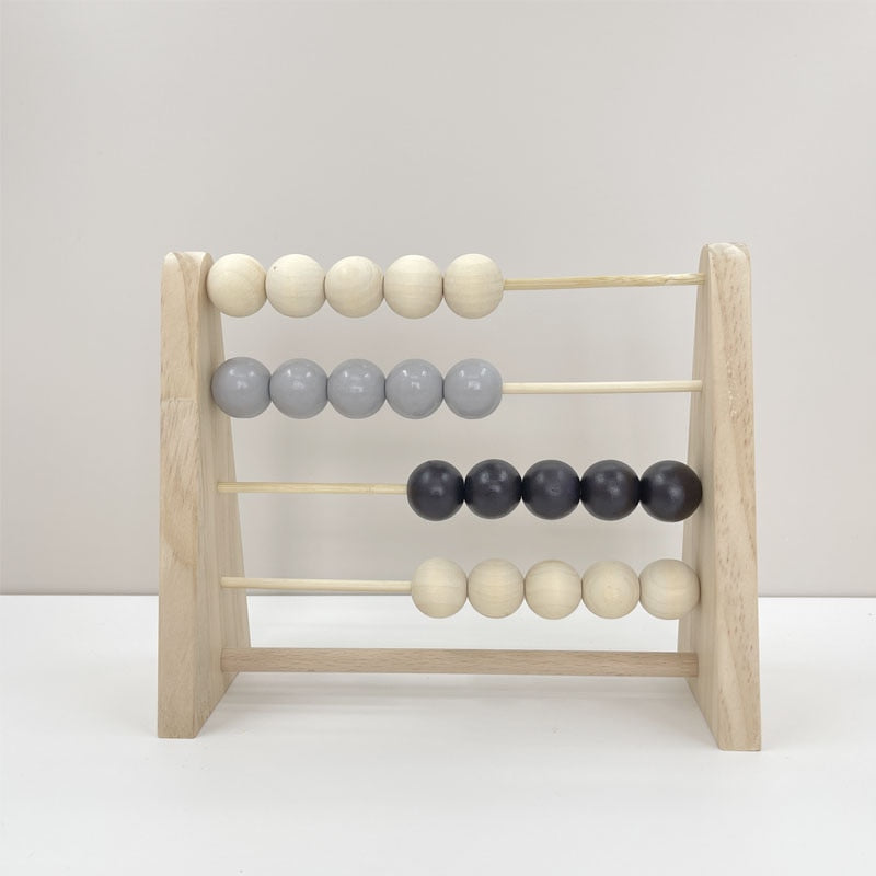 Nordic Wooden Abacus Toys For Kids Bedroom