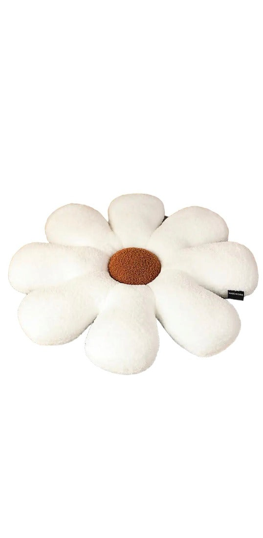 Super Soft  Flower Pillow White For Bedroom